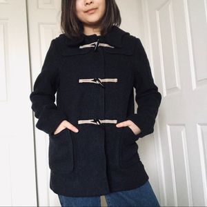✨Uniqlo Hooded Wool Blend Duffle Coat✨